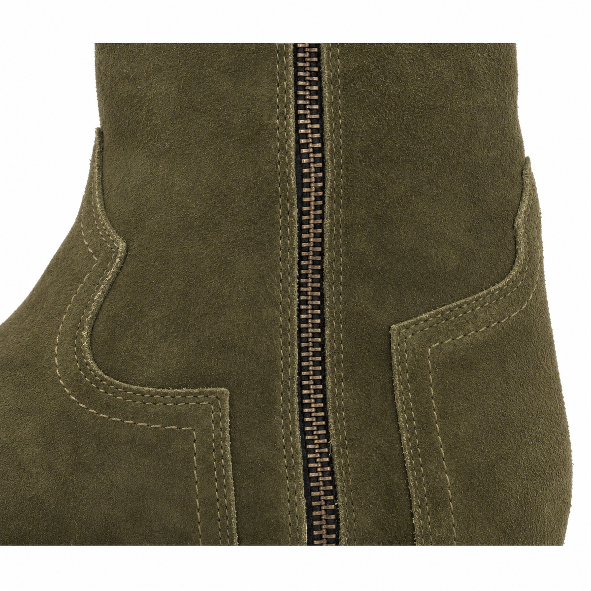 The Heritage Boot - Italian Olive Suede