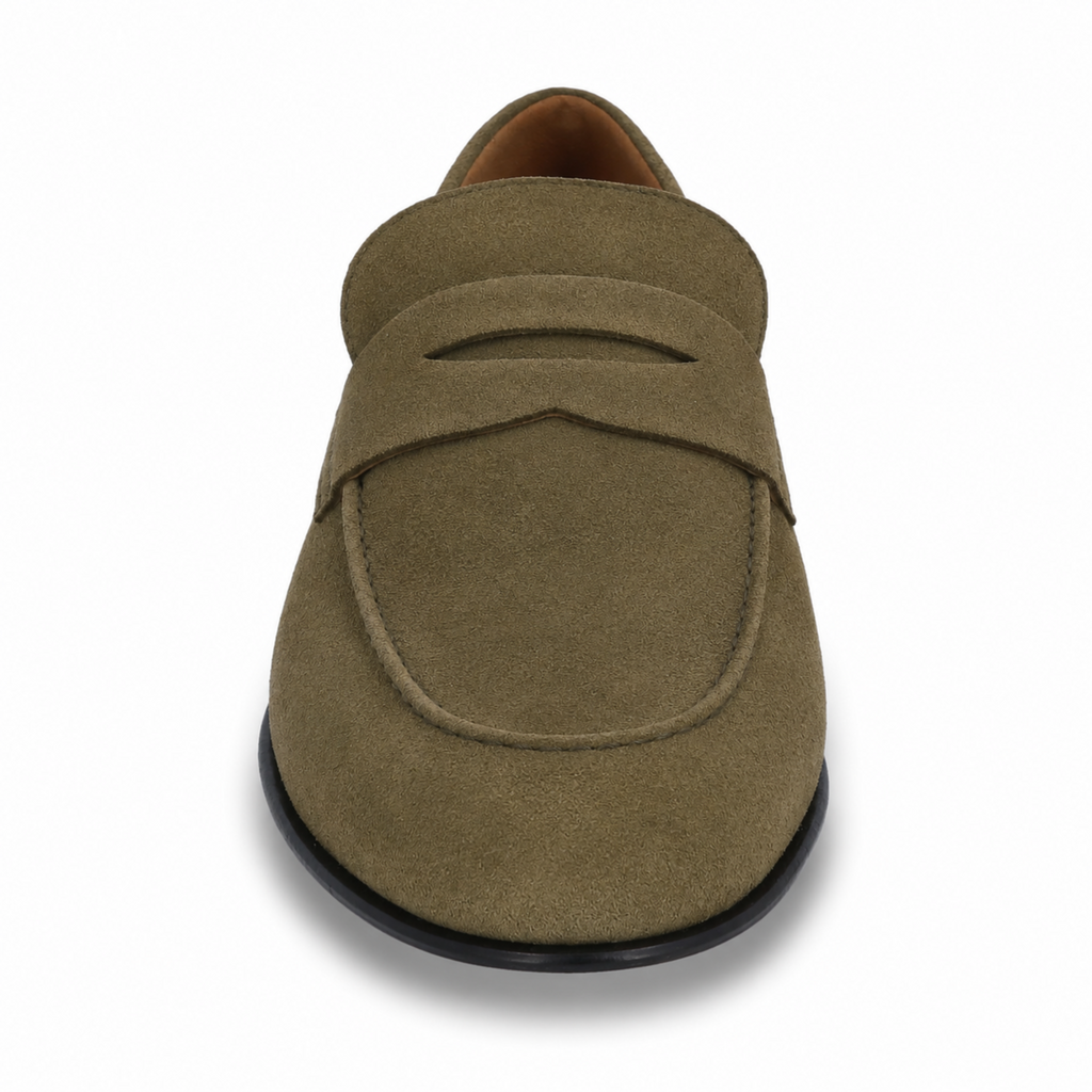 The Broker - Italian Olive Suede