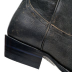 Close-up of The Shoal Creek heel showing the signature blue heel stripe