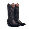 Pair of black Guadalupe boots, angled front view on a white background.